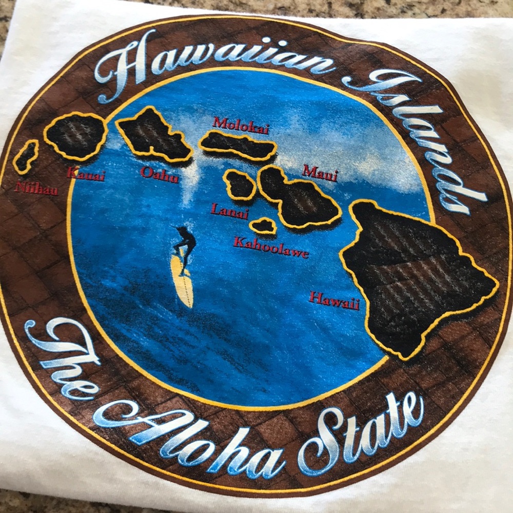 Hawaii T-Shirt Hawaiian Islands The Aloha State